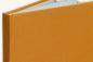 Preview: Notizbuch Leinenbezug orange